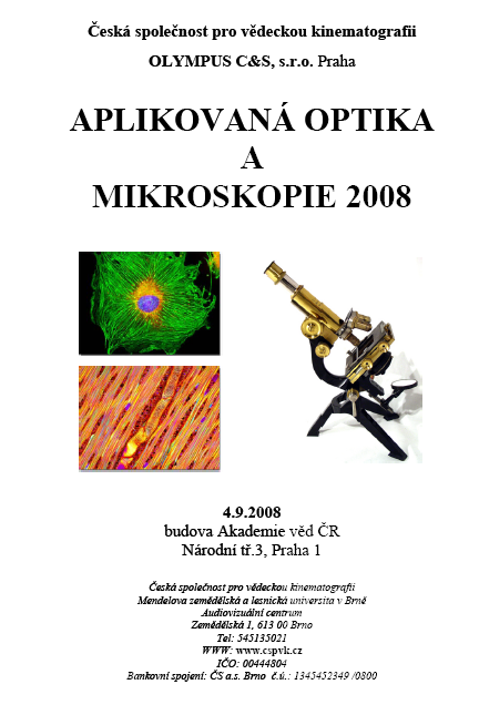 Mikroskopie a
aplikovan optika